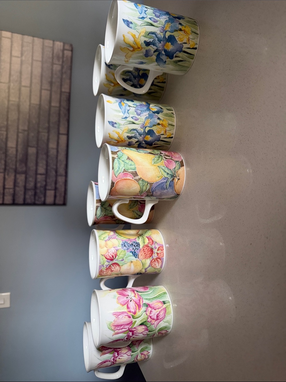 Floral & Fruit Royal doulton bone china Mug Set - Assorted Colors